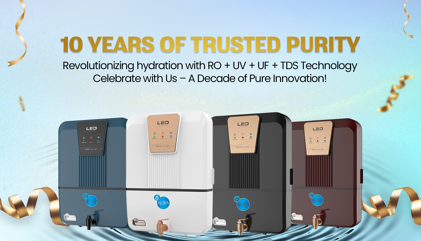 Aura Water Purifier WEB Banner